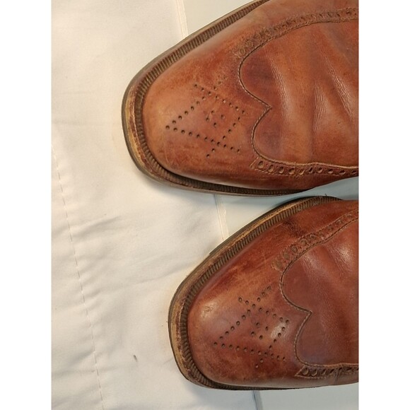 Wilson and Dean Wilkes Bashford Mens Size 9M Brown Leather Shoes Lace up Italy - Picture 4 of 11